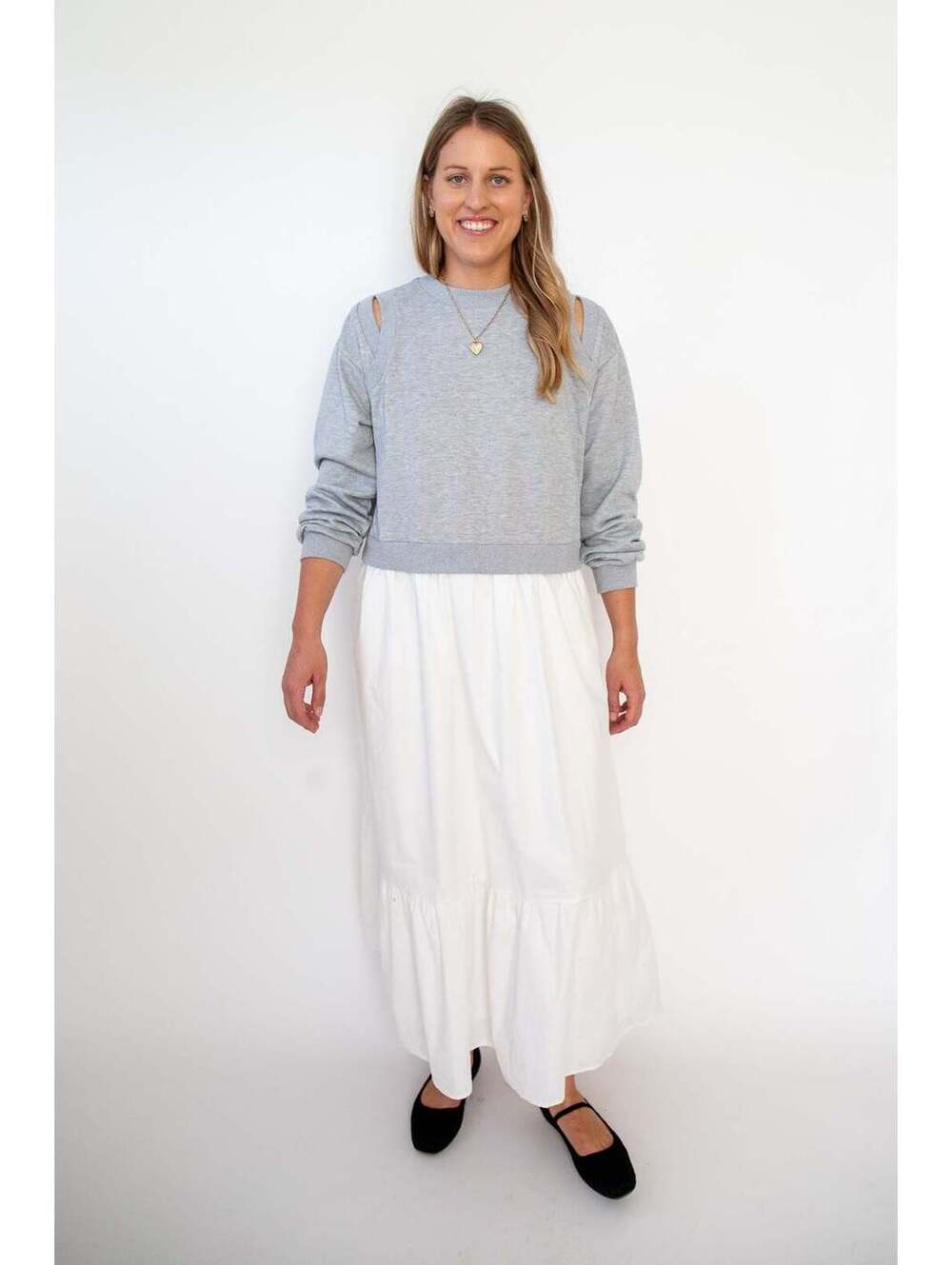 Cutout Sweatshirt Dress